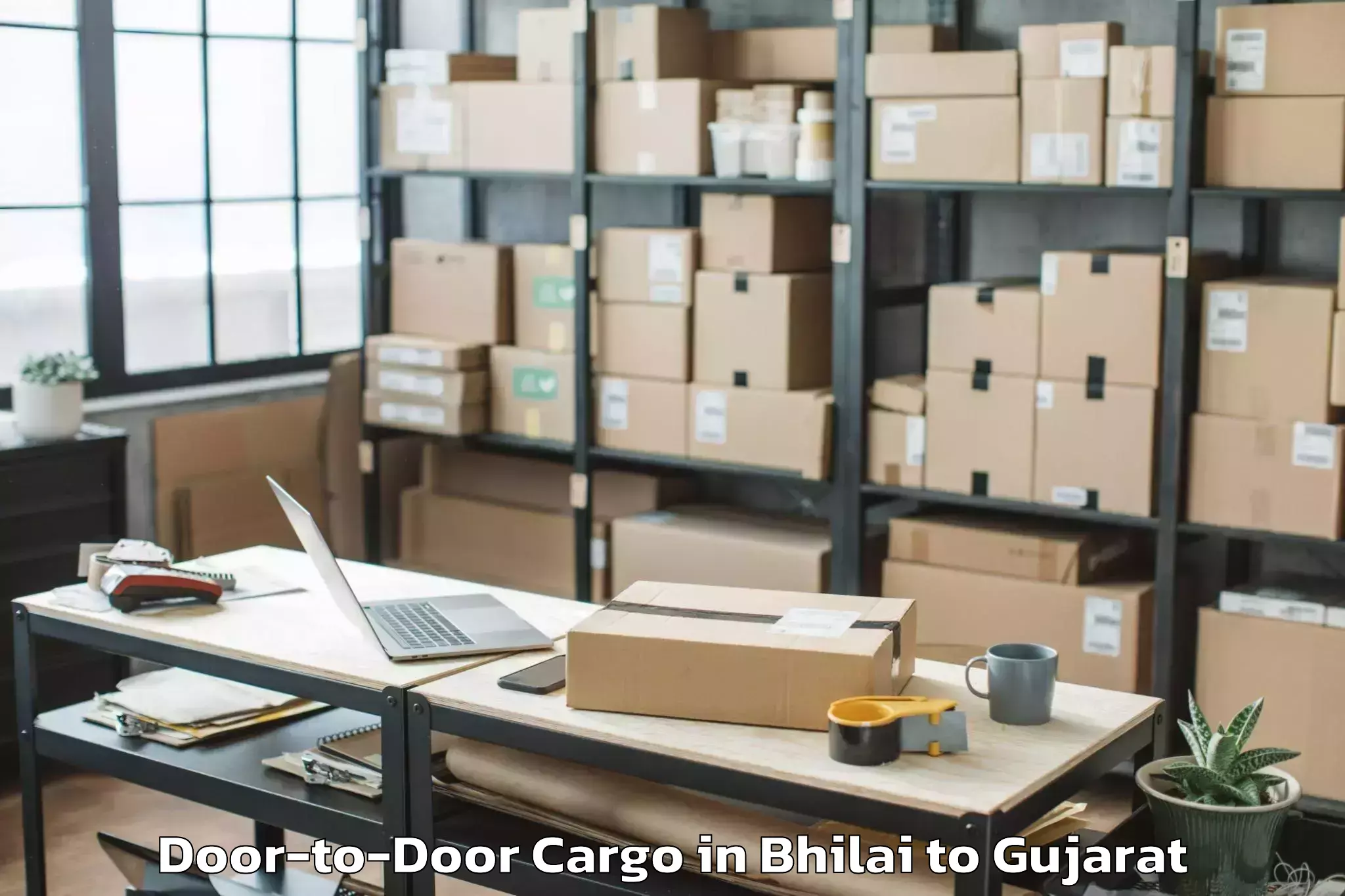 Top Bhilai to Madhavpur Door To Door Cargo Available